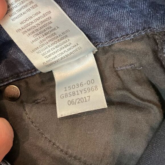 Joe's Skinny Dark Blue Ankle Raw Hem Jeans sz 27 - Picture 4 of 8